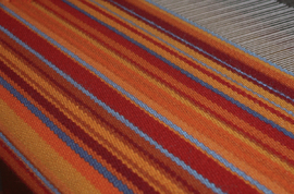 Bunter Vogel - am Webstuhl